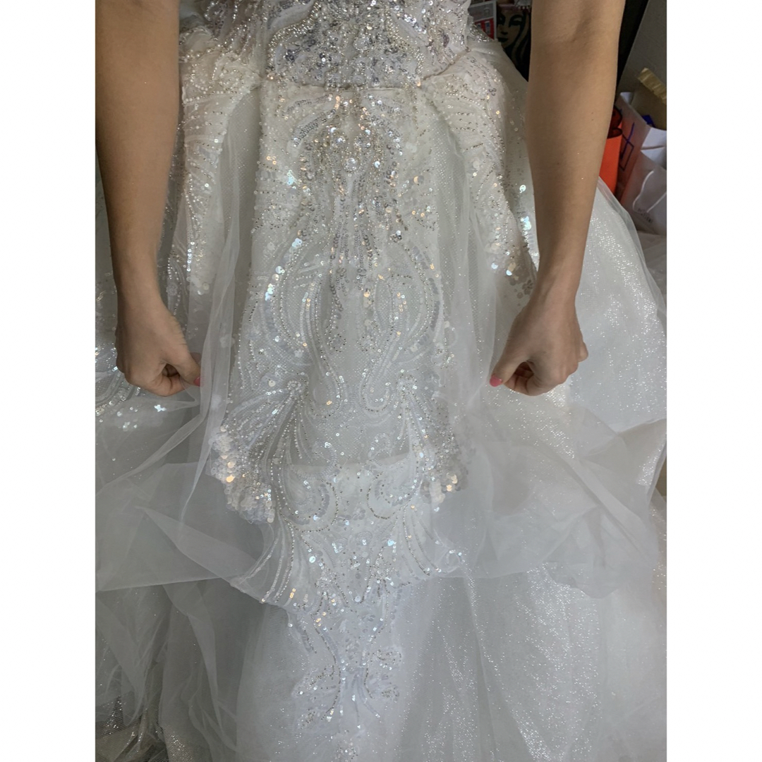 韓国 グリッターウエディングドレス の通販 by リボン｜ラクマ
