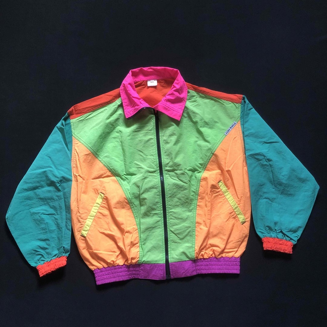 ART VINTAGE - USA製 JAMS WORLD HONOLULU マルチカラー ナイロンjktの