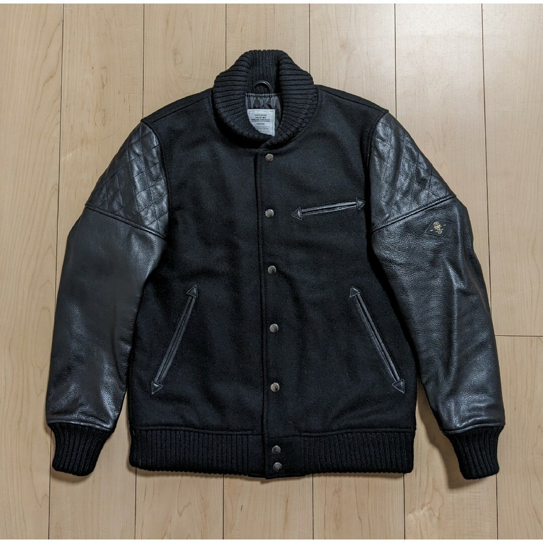 CRIMIE - M 良品 CRIMIE クライミー STADIUM JACKET スタジャン 黒の