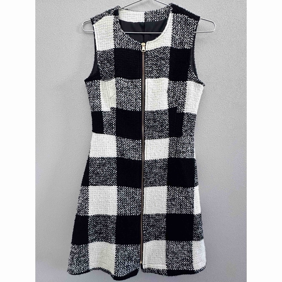 シェリエsheller 千鳥柄ワンピース