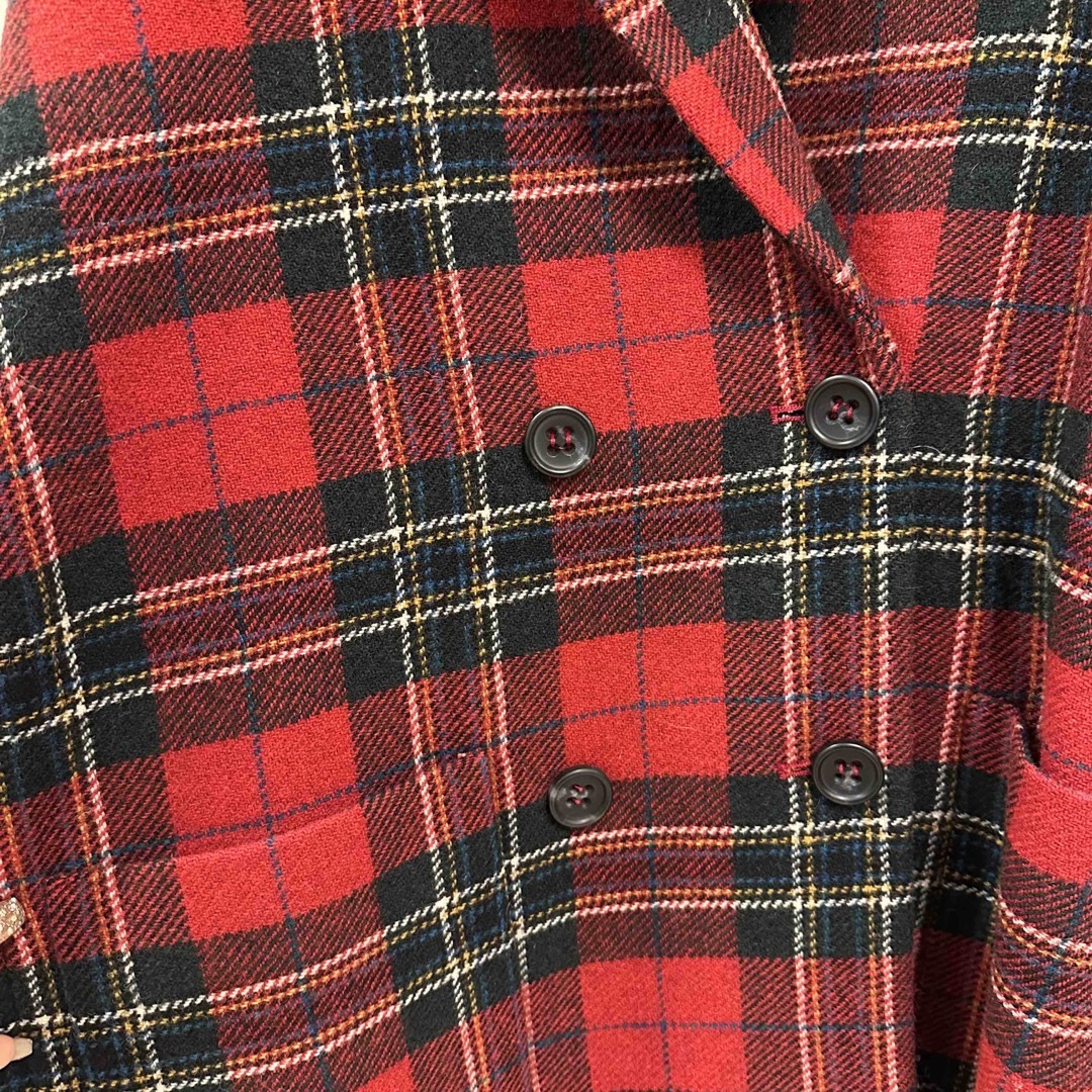 RED VALENTINO - RED VALENTINO 赤チェック コートの通販 by 又来綾