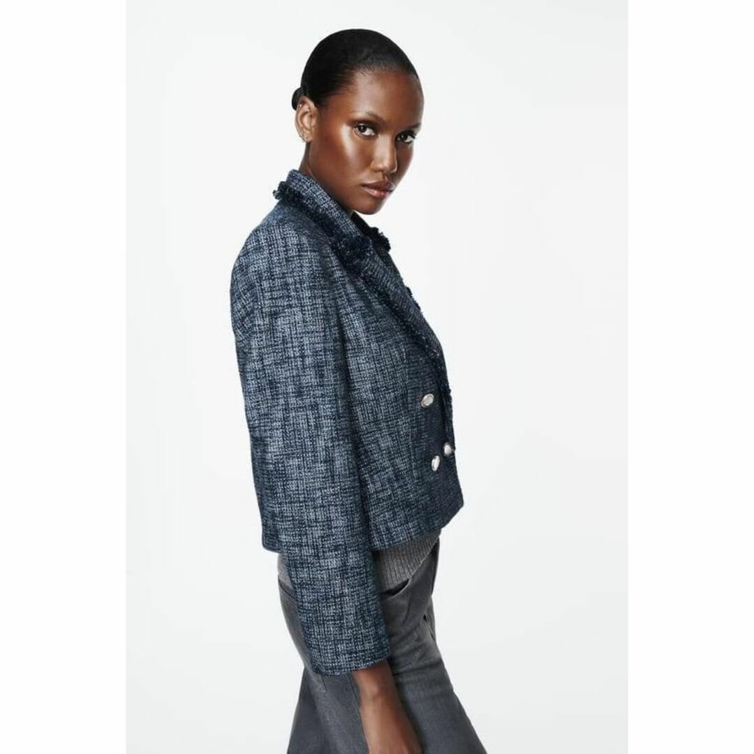 ZARA - 30 ZARA テクスチャーツイード ジャケット Mの通販 by sea