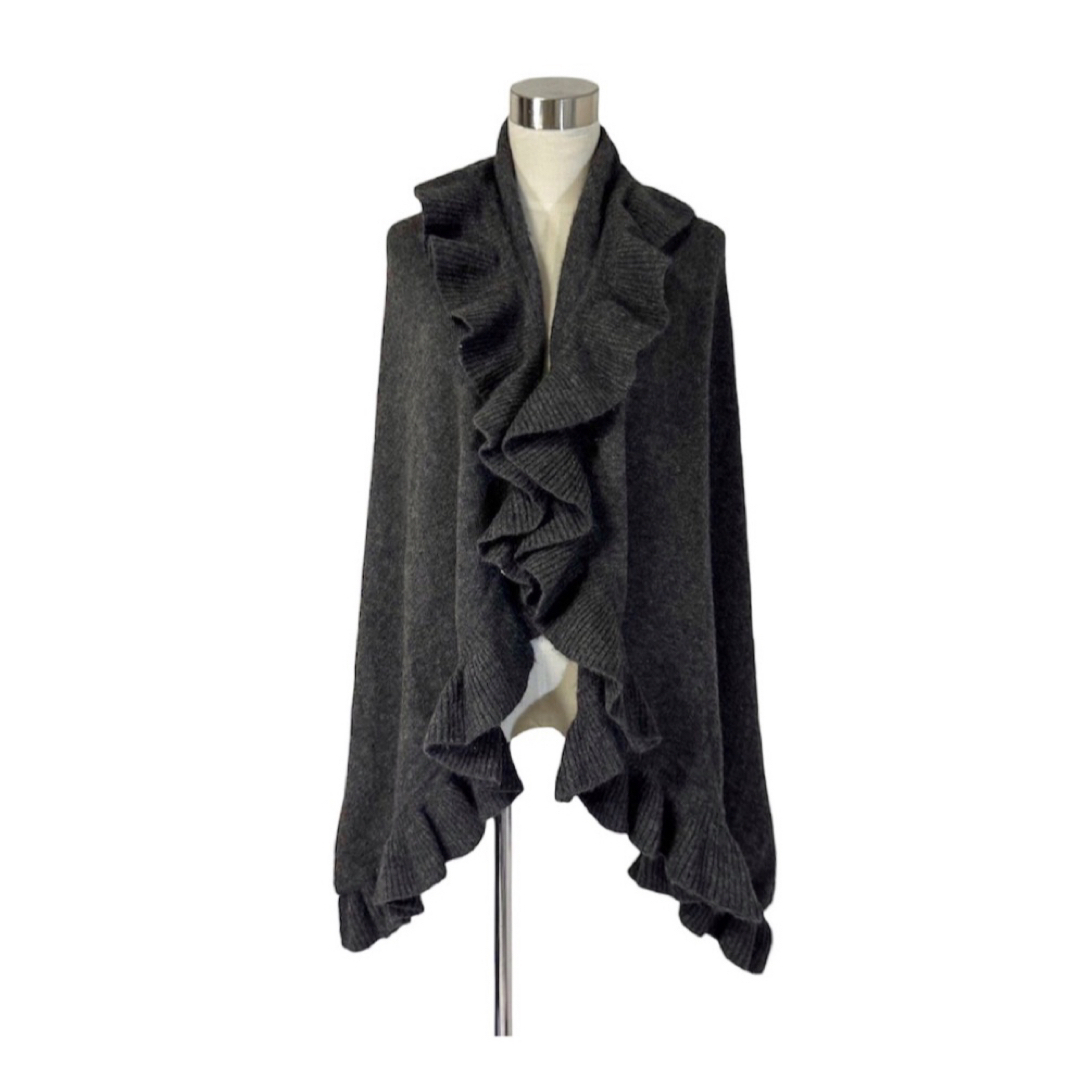 Chloe - Chloé ふんわりアンゴラウール ケープニット大判フリル