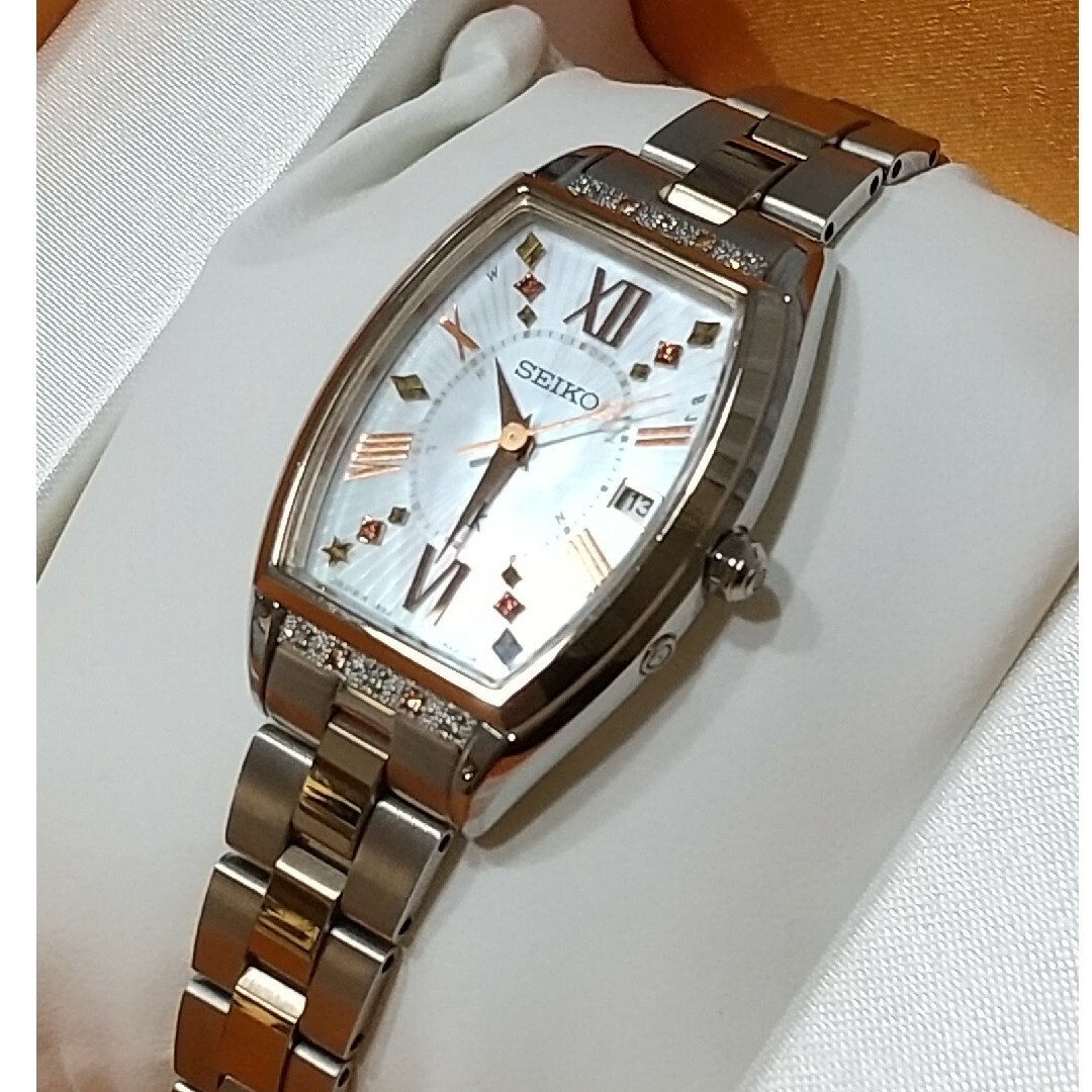 セイコー ルキア 美品ピエール・エルメコラボ 限定モデルダイヤ 電波