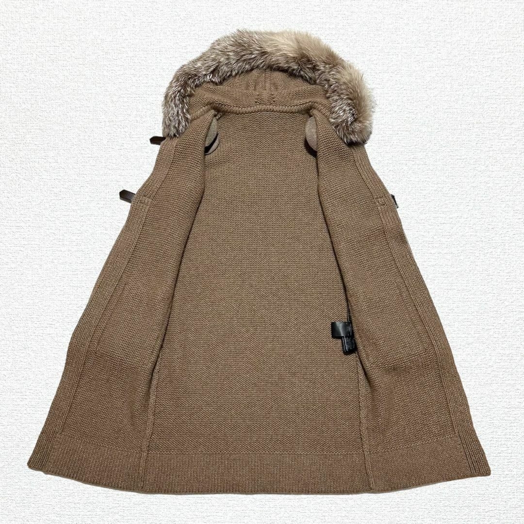 FOXEY - 【美品】FOXEY カシミヤ100% ニット コート フォックスファー