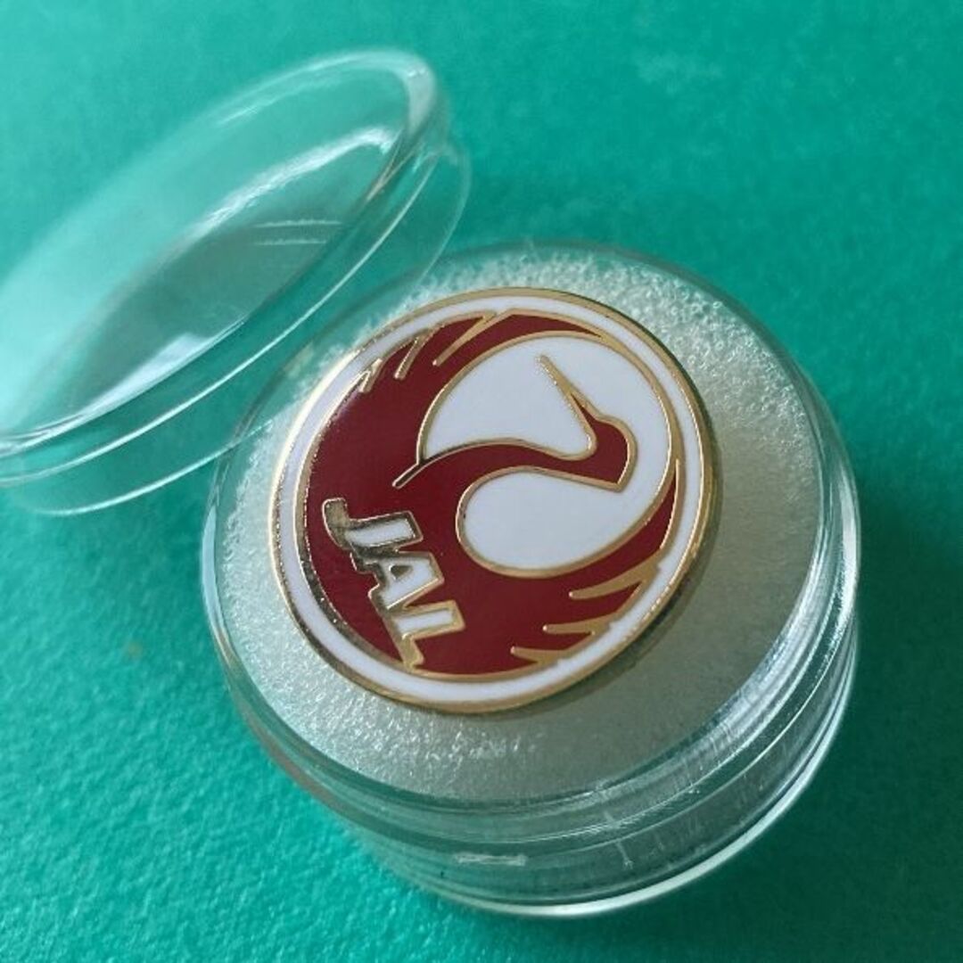 JAL 鶴丸 ピン バッジ 旧ロゴ 日本航空の通販 by 飛びリスのエアライン