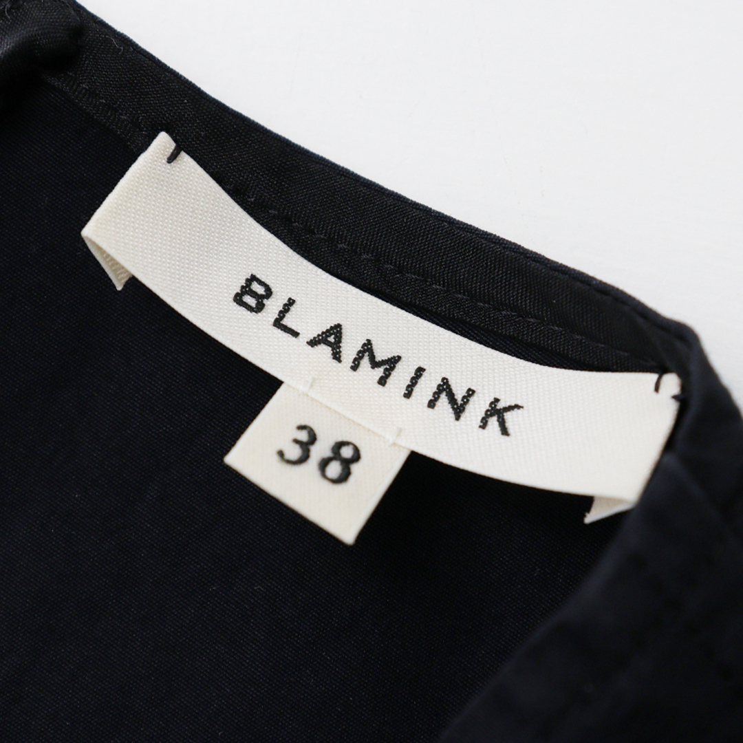 定価4.8万 2022SS ブラミンク BLAMINK S C/SI BIG PUFF/SL ブラウス 38