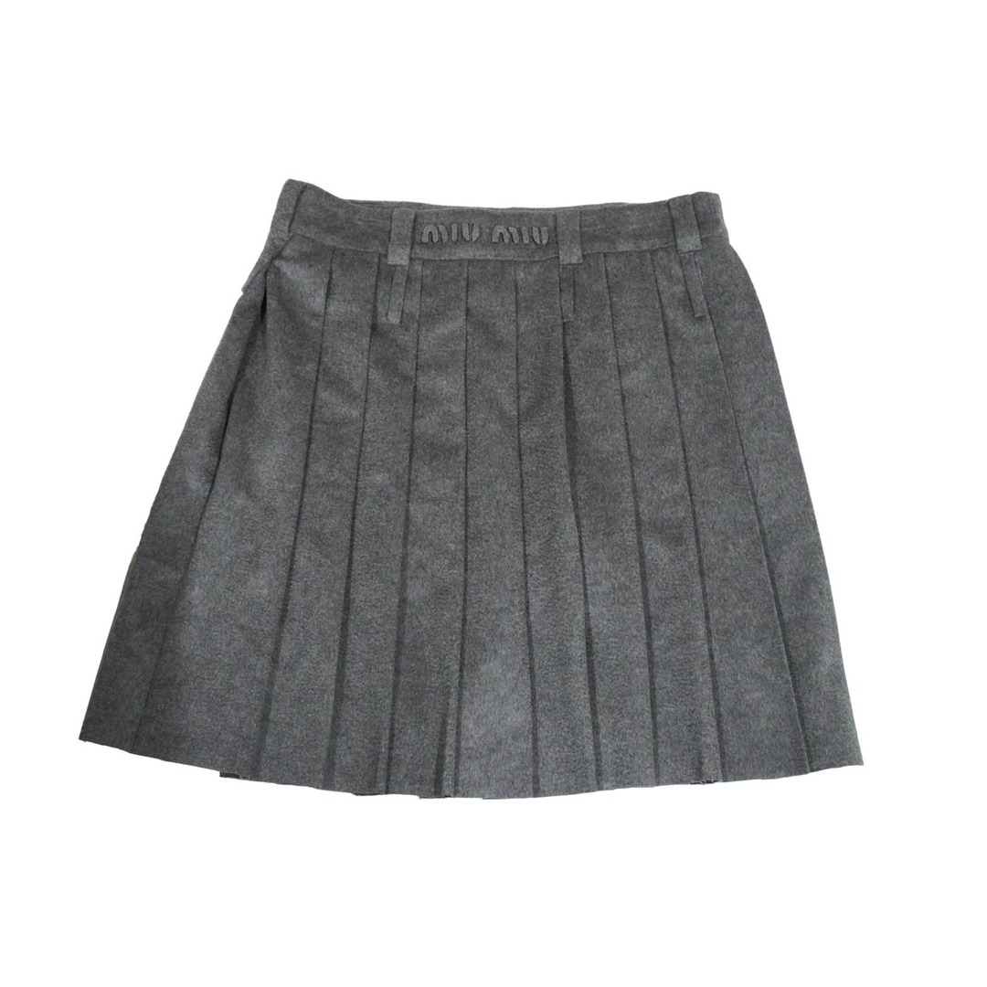 MIU MIU - 新品未使用 MIUMIU ミュウミュウ プリーツスカート