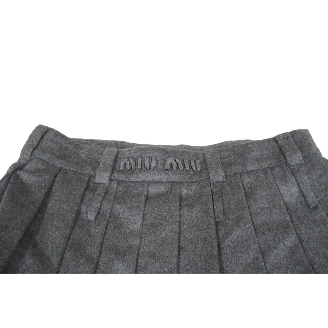 MIU MIU - 新品未使用 MIUMIU ミュウミュウ プリーツスカート