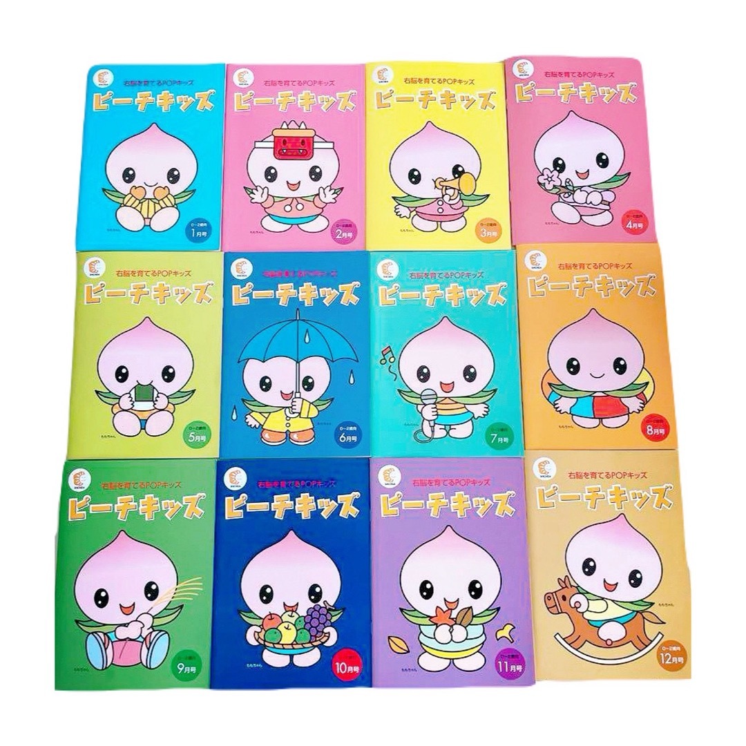 七田式 しちだ 脳力開発CD付き 年長 きりんコース 全12巻セット