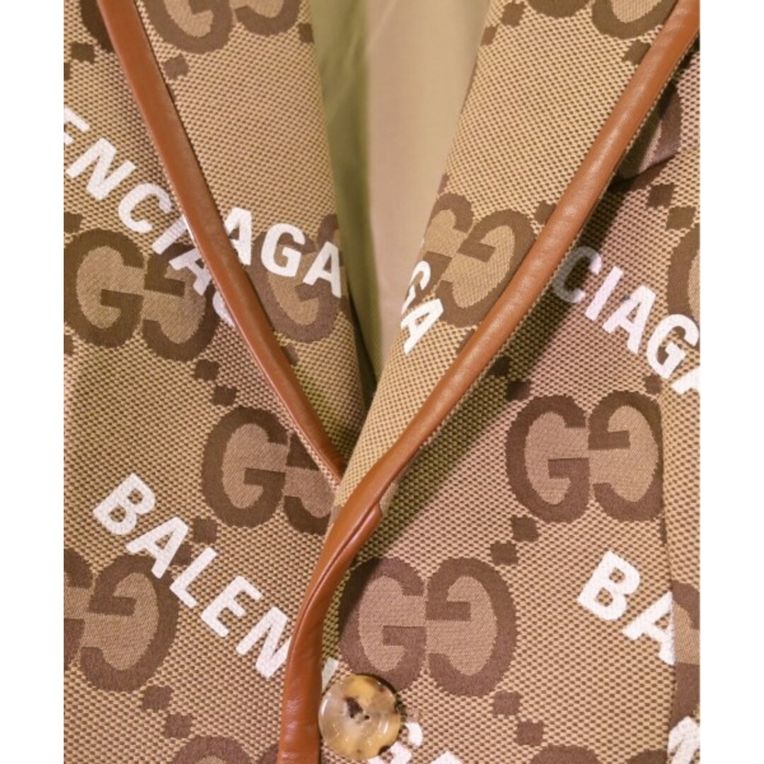 GUCCI - GUCCI グッチ チェスターコート 48(L位) ベージュx白x茶(総柄