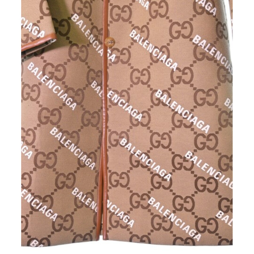 GUCCI - GUCCI グッチ チェスターコート 48(L位) ベージュx白x茶(総柄