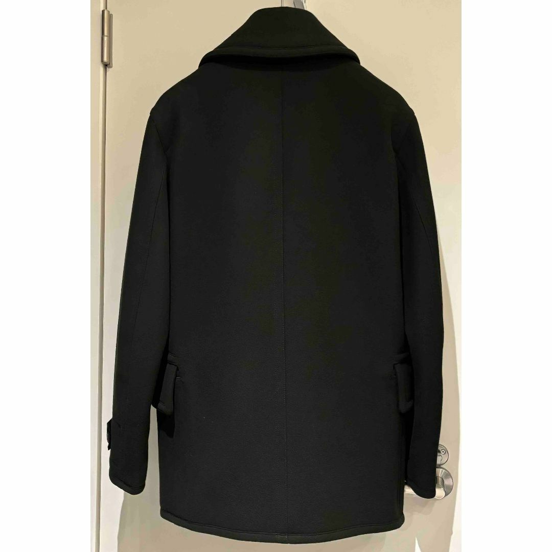 HERMES - HERMES レザー&ウール Super 180's Pコート 44の通販 by