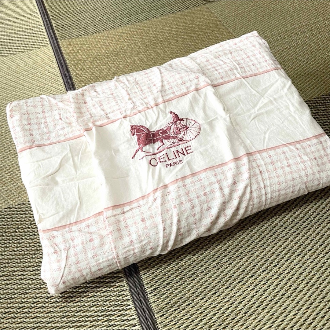 CELINE - CELINE PARISセリーヌ ブランケット 膝掛け ピンク