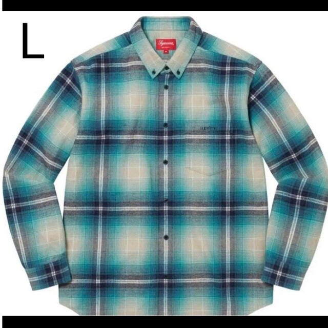 S Supreme Oxford Shirt Teal Stripe 18FW