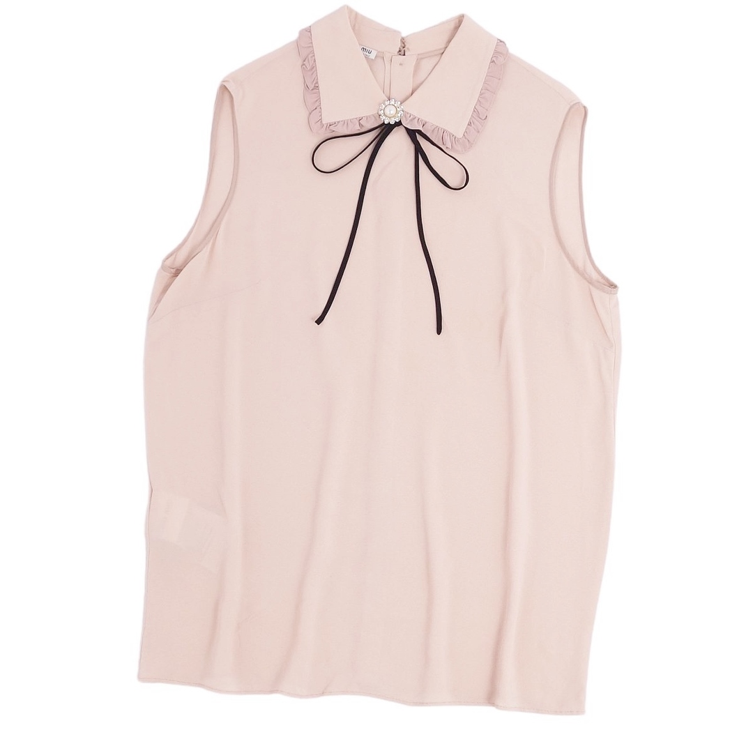 MIU MIU - 美品 ミュウミュウ miumiu シャツ ブラウス ノースリーブ