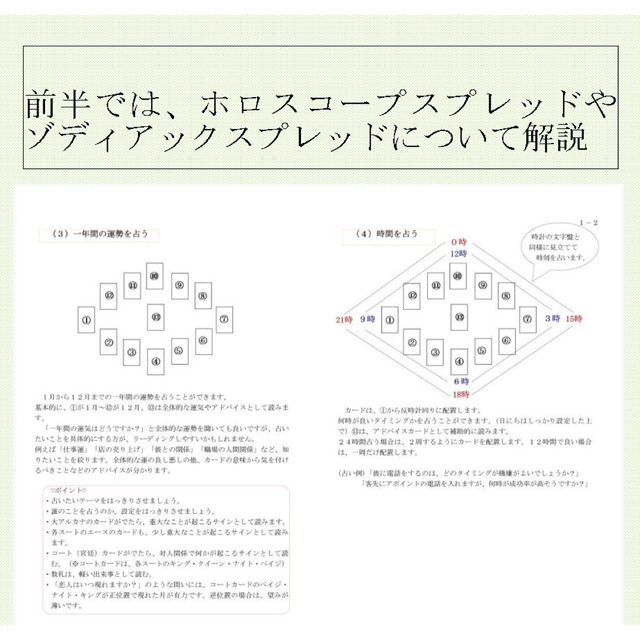 タロッティストのための占星術基本講座テキスト教材☆タロットカード