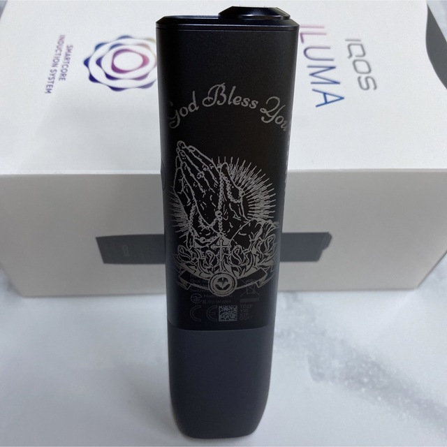 IQOS - iQOS ILUMA ONE イルマワン レーザー加工 祈り手 ロザリオ 黒の