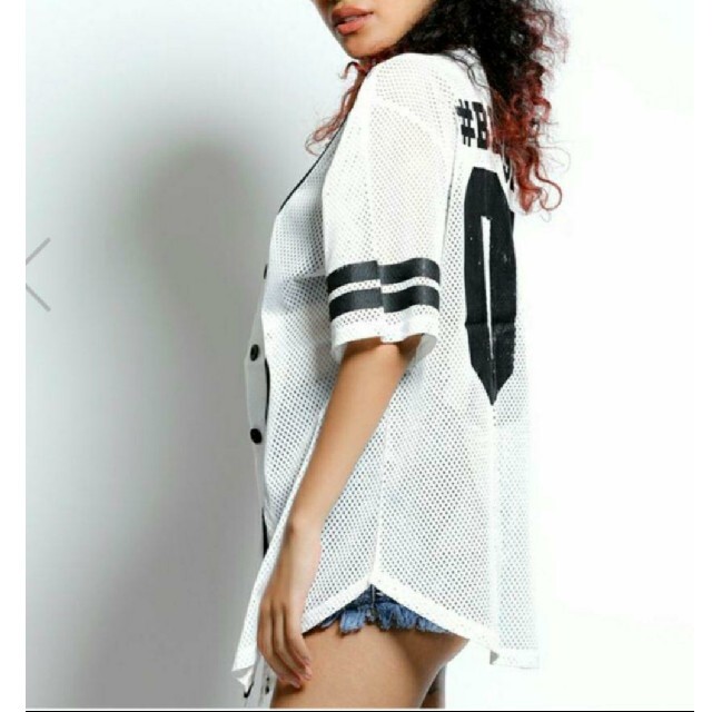 d.i.a - ユニフォーム風メッシュセクシートップスの通販 by 即購入OK