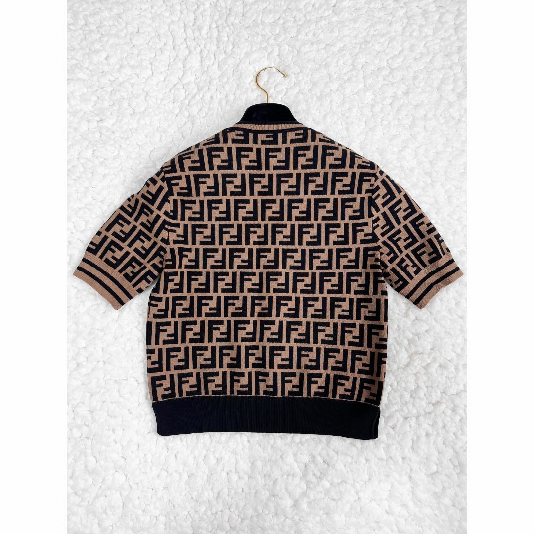 FENDI - FENDI 極美品 FFロゴモチーフ セーター 半袖ニット 36の通販