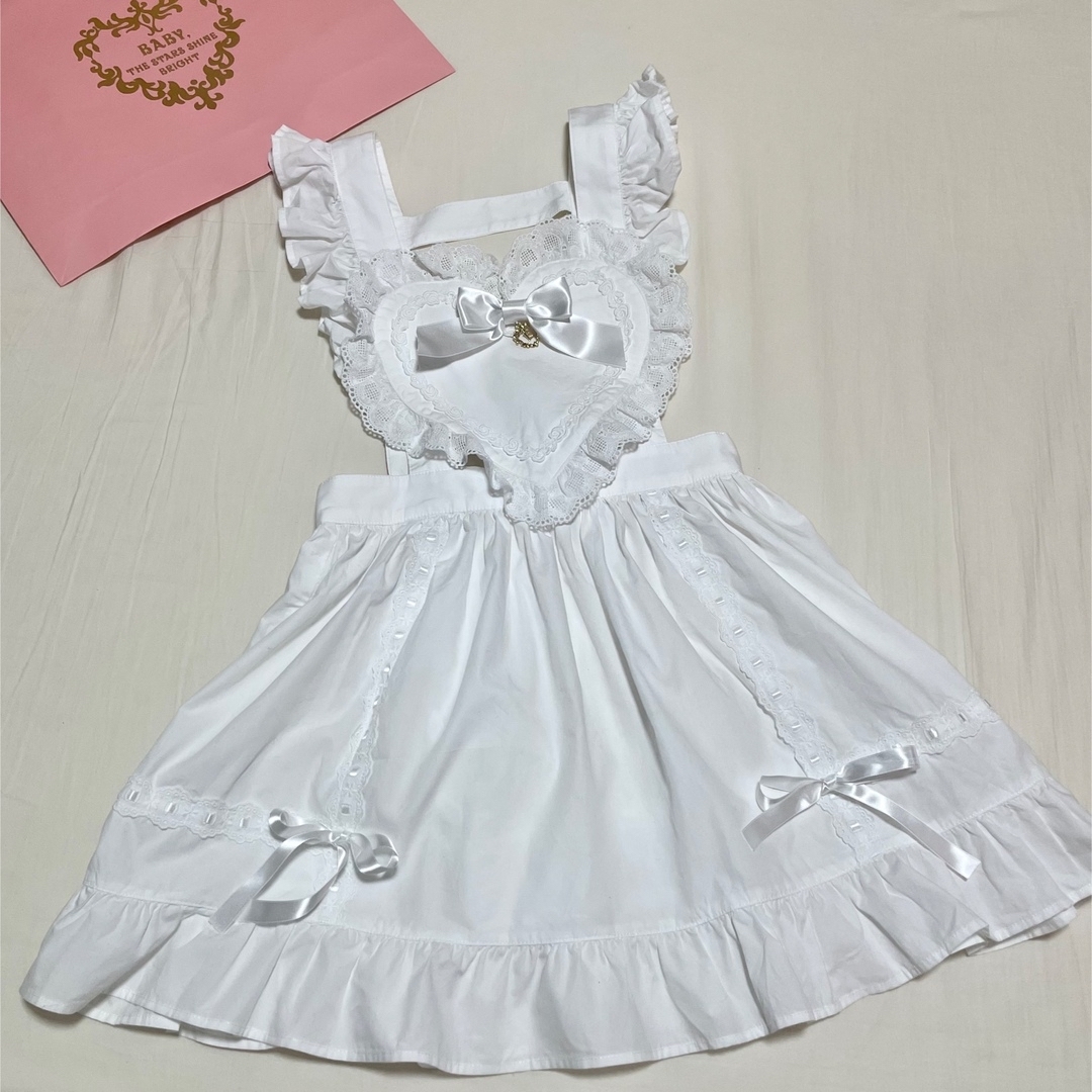 BABY,THE STARS SHINE BRIGHT - ハートエプロン 白の通販 by 2点以上