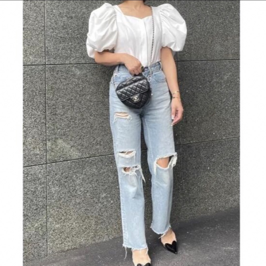 cygne シーニュ バルーンギャザーブラウス Sara ブルレア セブンテン