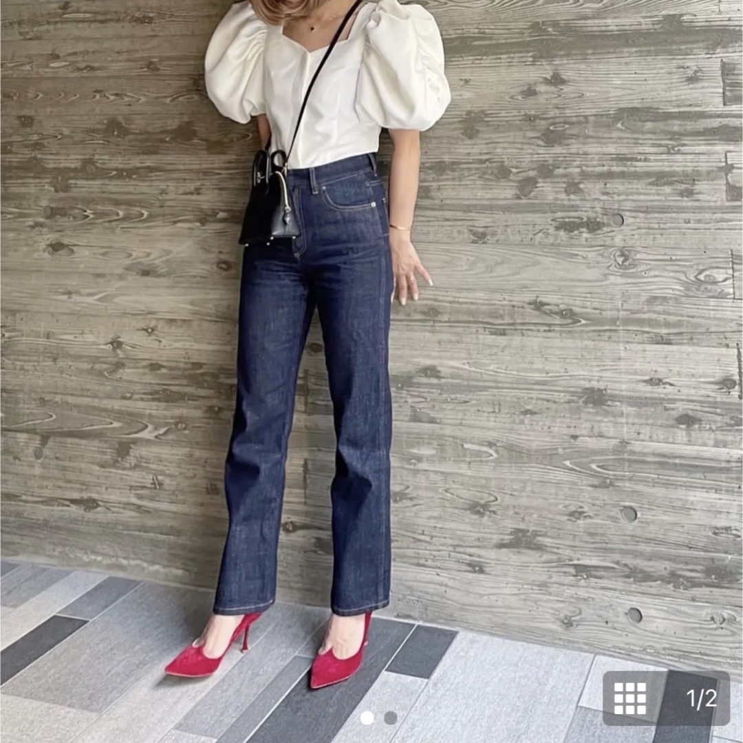 cygne シーニュ バルーンギャザーブラウス Sara ブルレア セブンテン