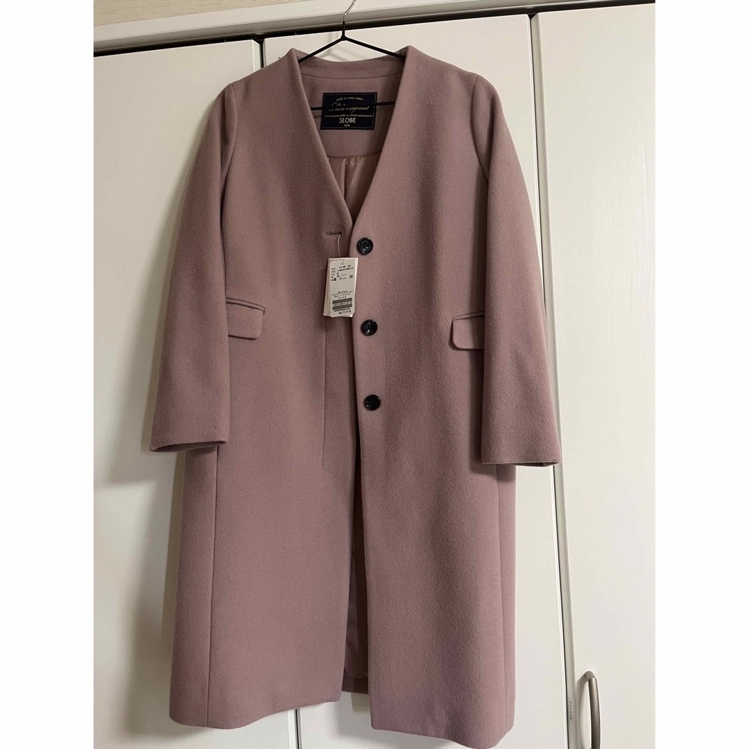 SLOBE IENA - スローブ イエナ SLOBE IENA ウール ノーカラーコート