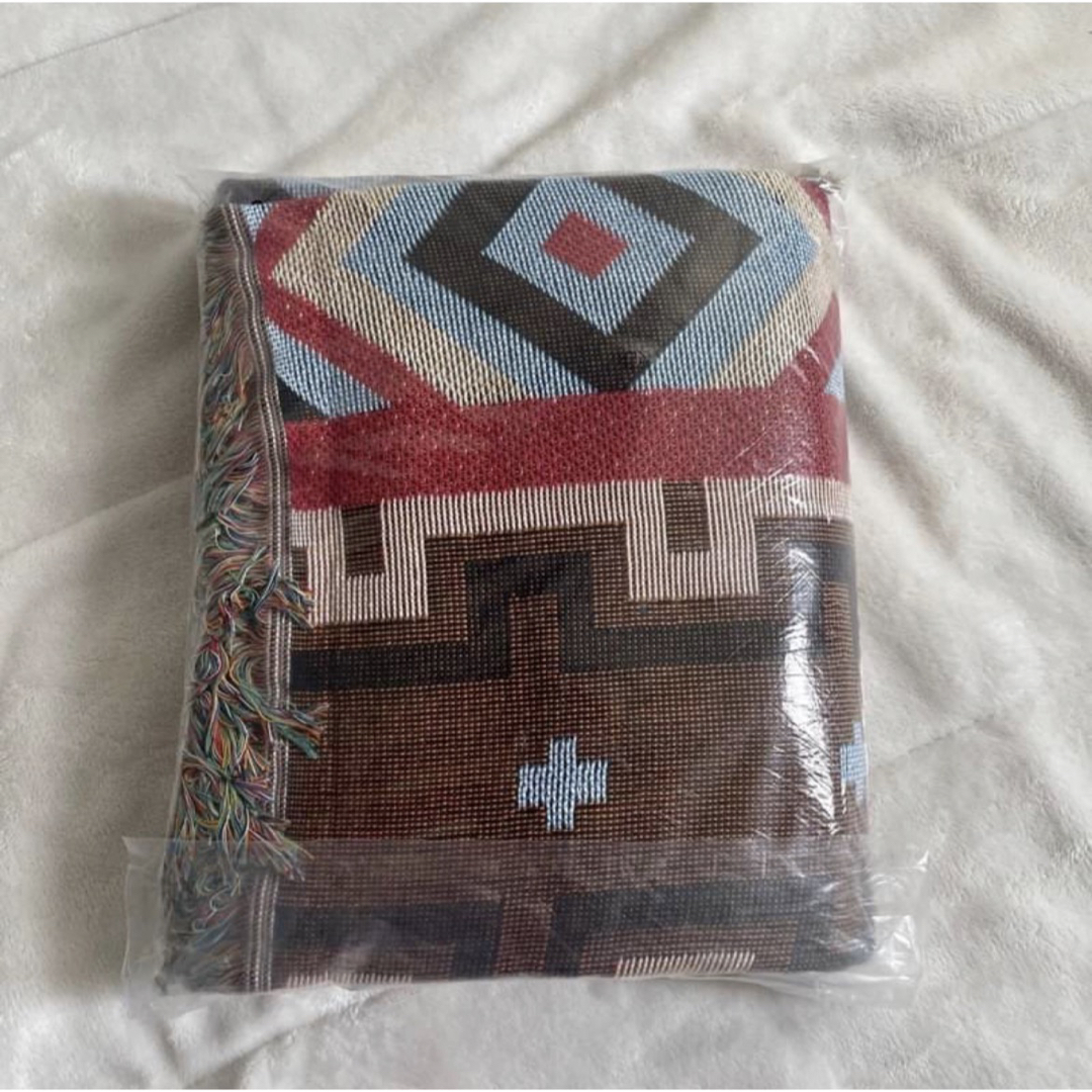 オルテガ ラグ マット 125×150 グランピング キャンプ ブランケットの