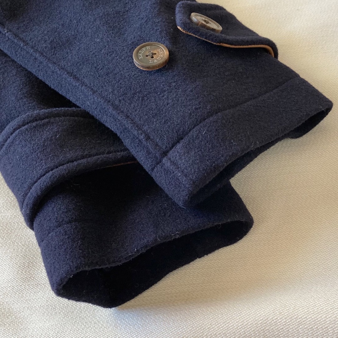 Ralph Lauren - ラルフローレン レザー 切替 ウールメルトン ダブル