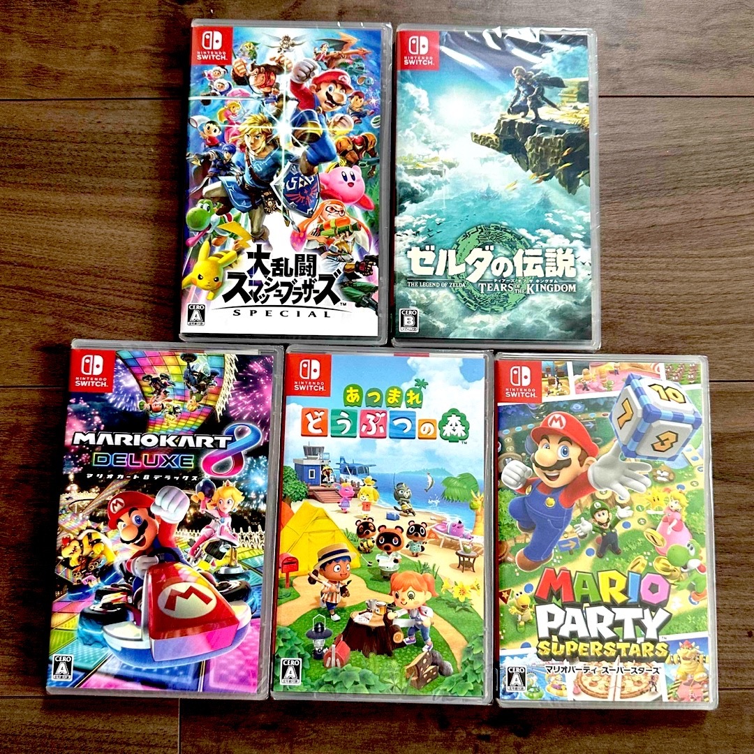 任天堂 - Nintendo Switch ソフト5本 新品未開封の通販 by ただっち's