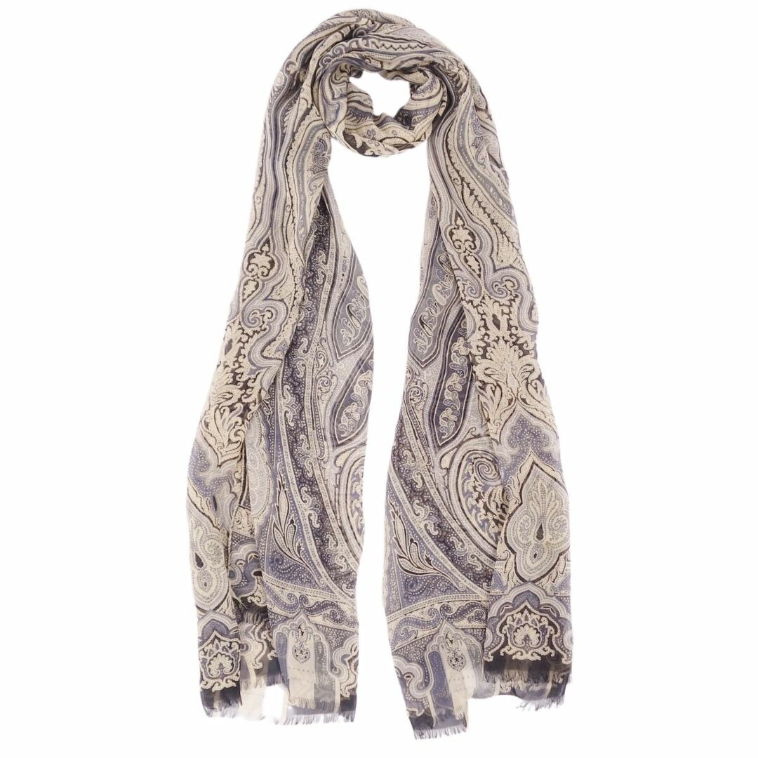 ETRO - エトロ ETRO マフラー ストール 総柄 ペイズリー柄 シルク100