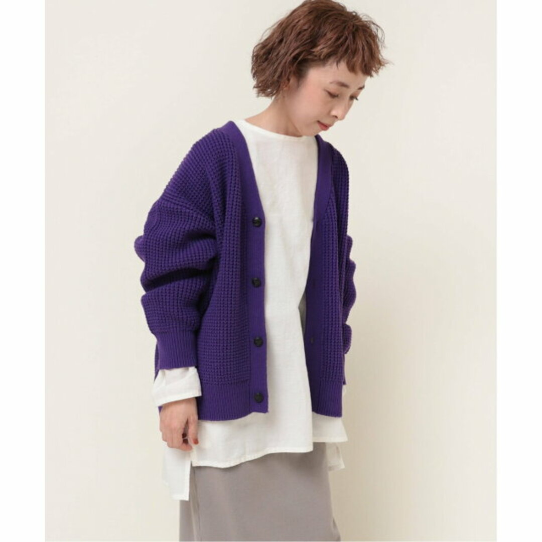 RNA-N - 【パープル】K2634 ワッフルニットVカーディガンの通販 by RNA