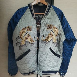 WAREHOUSE - WAREHOUSE リバーシブルスカジャン 手縫い刺繍 五重塔柄