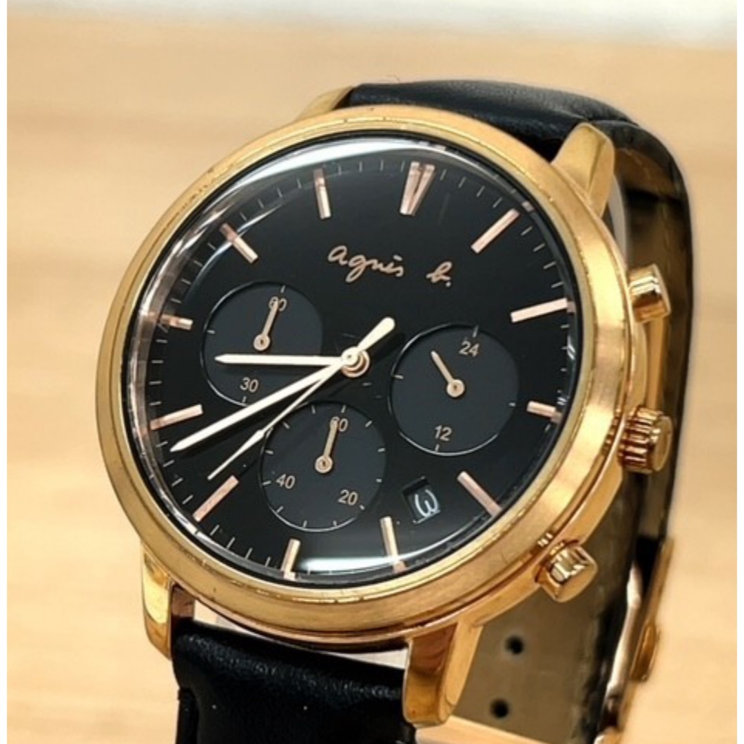agnes b. - a gnes b．アニエスベー 腕時計クオーツアナログ クロノ
