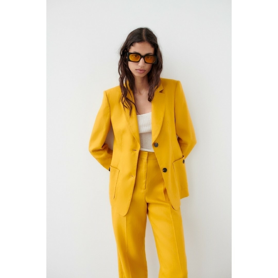 ZARA - ZARA セットアップ 上下セット Sサイズ マスタードの通販 by