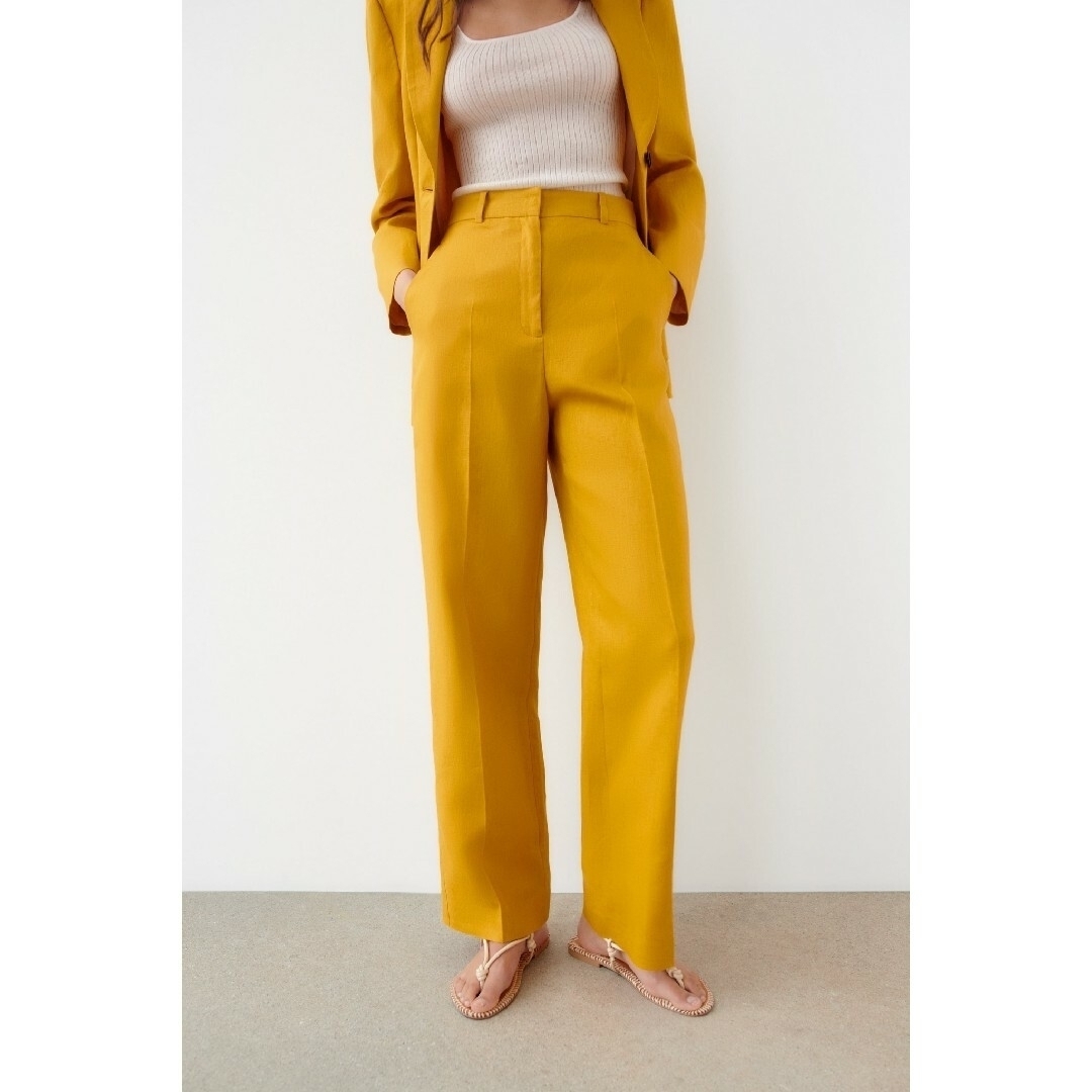 ZARA - ZARA セットアップ 上下セット Sサイズ マスタードの通販 by