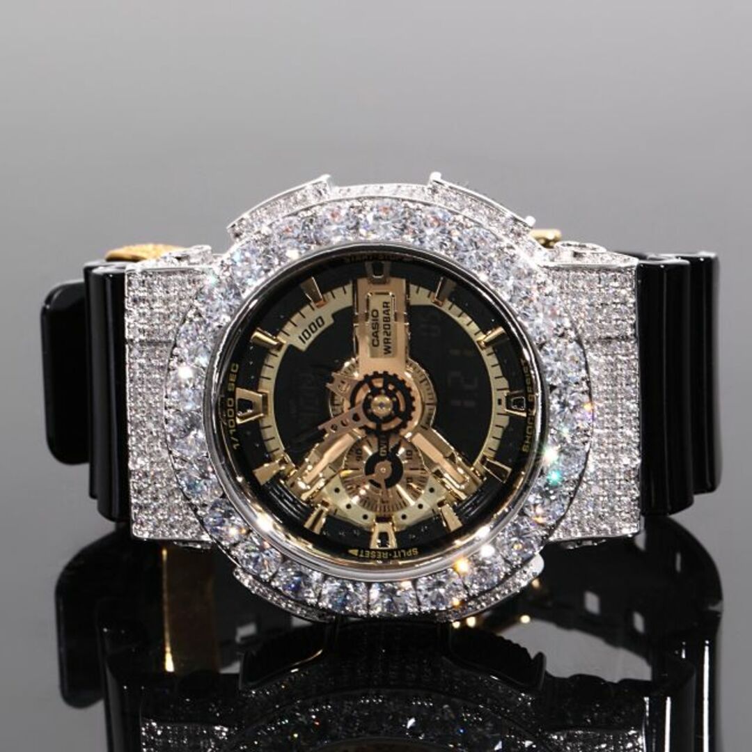 G-SHOCK - G-SHOCK カスタム ゴールド文字盤 x ホワイトゴールドベゼル