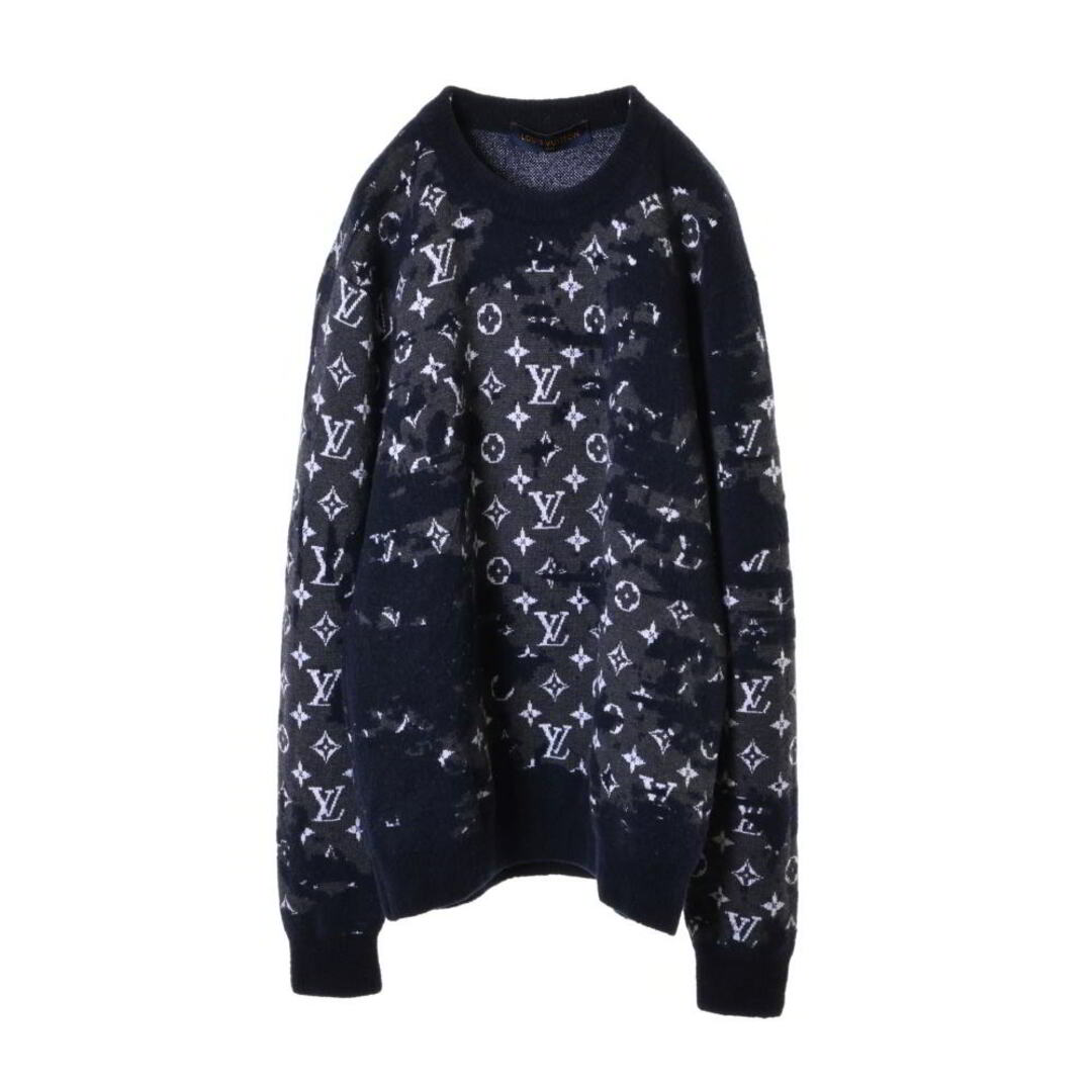 LOUIS VUITTON - LOUIS VUITTON ディストレスト モノグラムロゴ クルー