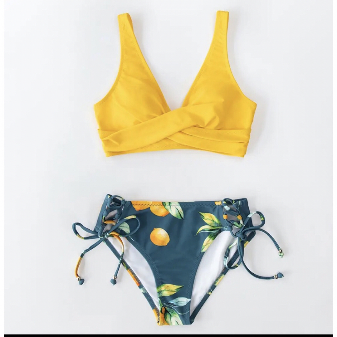 新品】レディース イエロー レモン柄 水着 Mの通販 by M's shop｜ラクマ