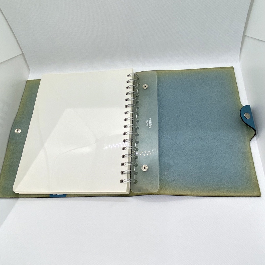 HERMES - エルメス ユリスGM K刻印 ライトブルー 手帳カバー ノート