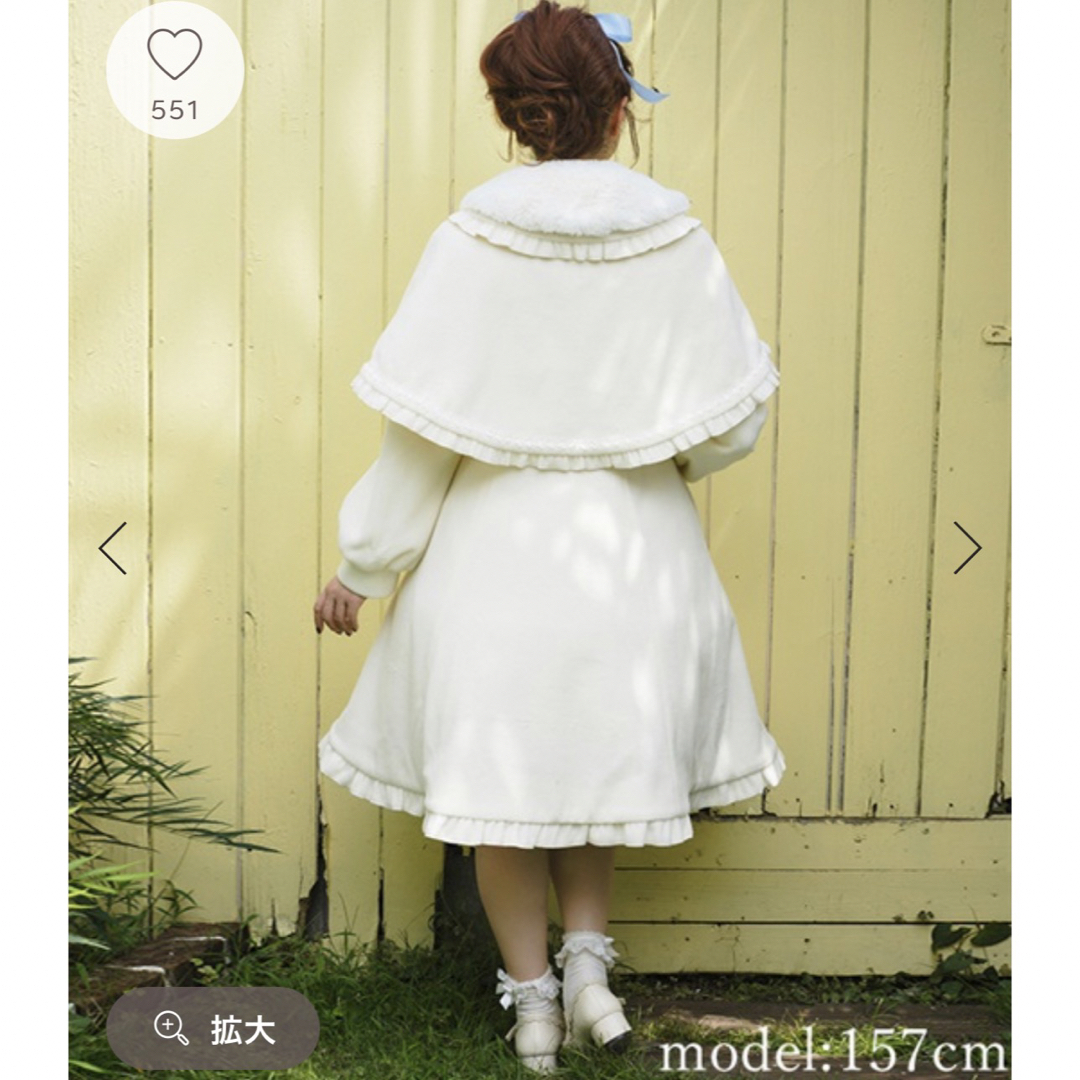 axes femme - ケープ付きロングコートの通販 by used shop｜アクシーズ