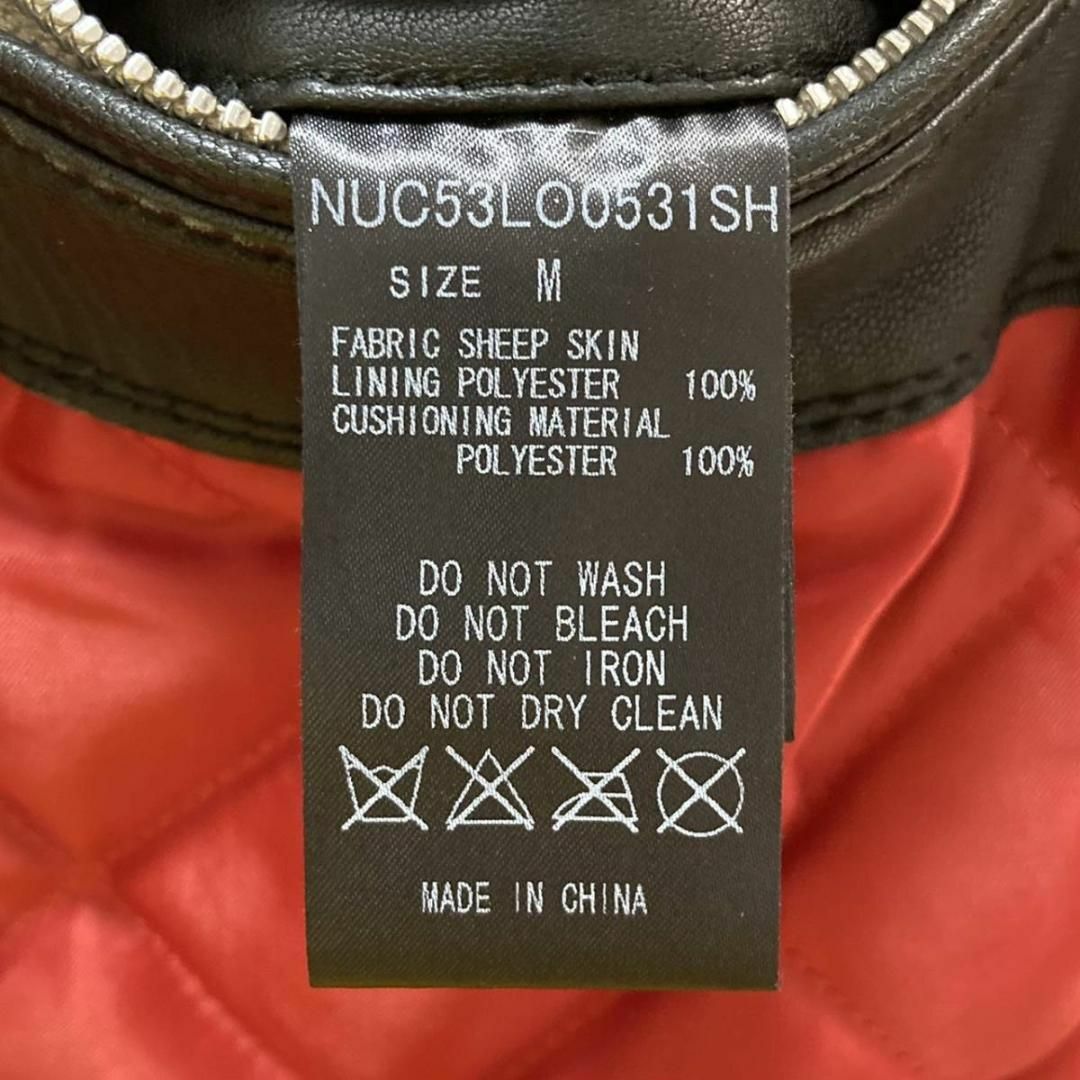 nano・universe - 極美品 M ナノユニバース ラムレザー ライダース