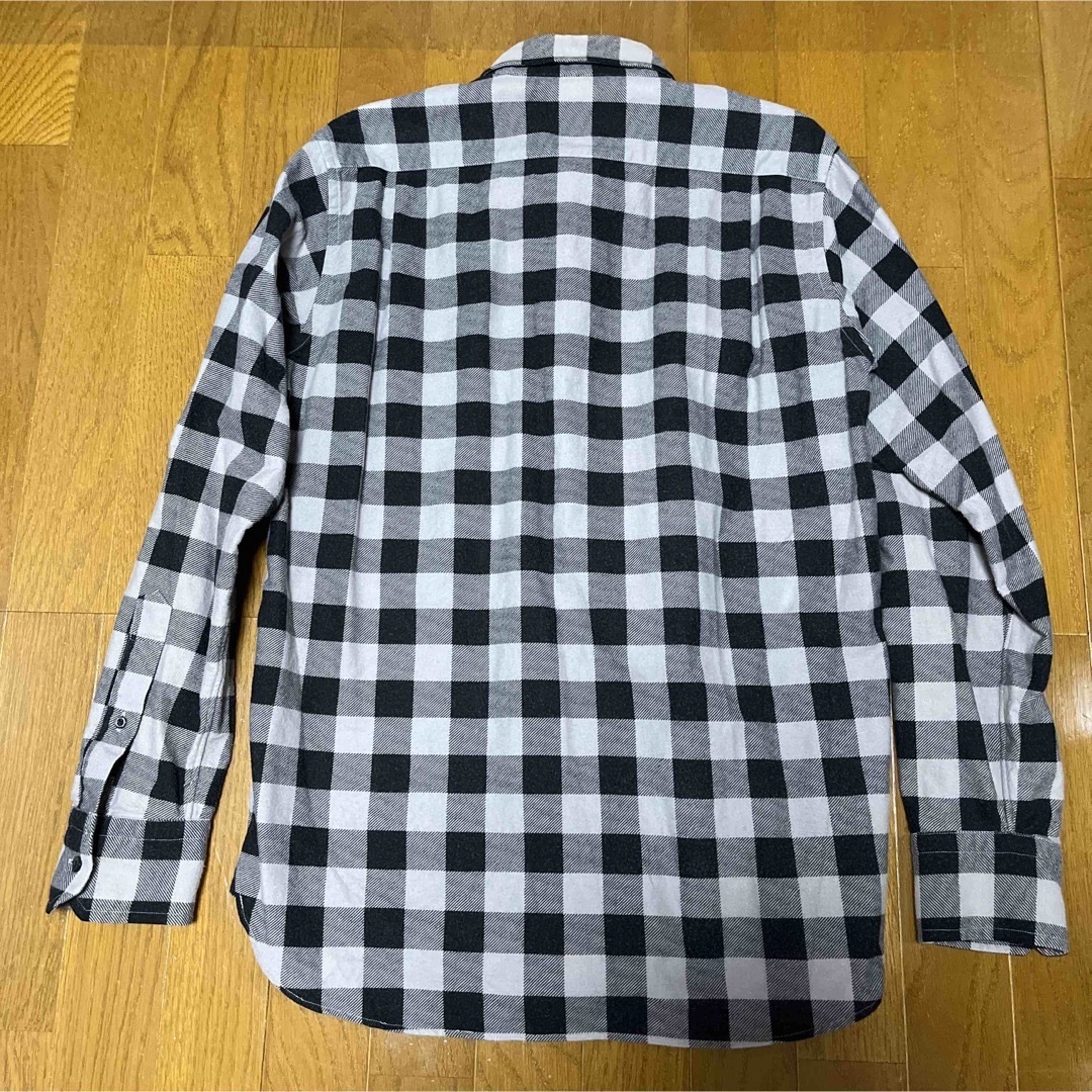 ラグスマックレガー ブロックチェックシャツ グレー Lサイズ キムタク