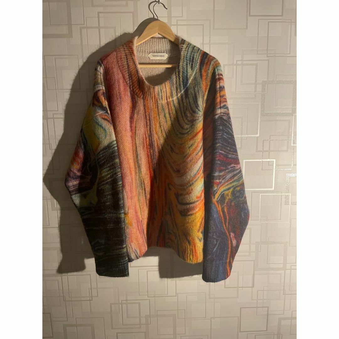 NAMACHEKO - 【namacheko】19aw マーブルニット 名作 美品の通販 by