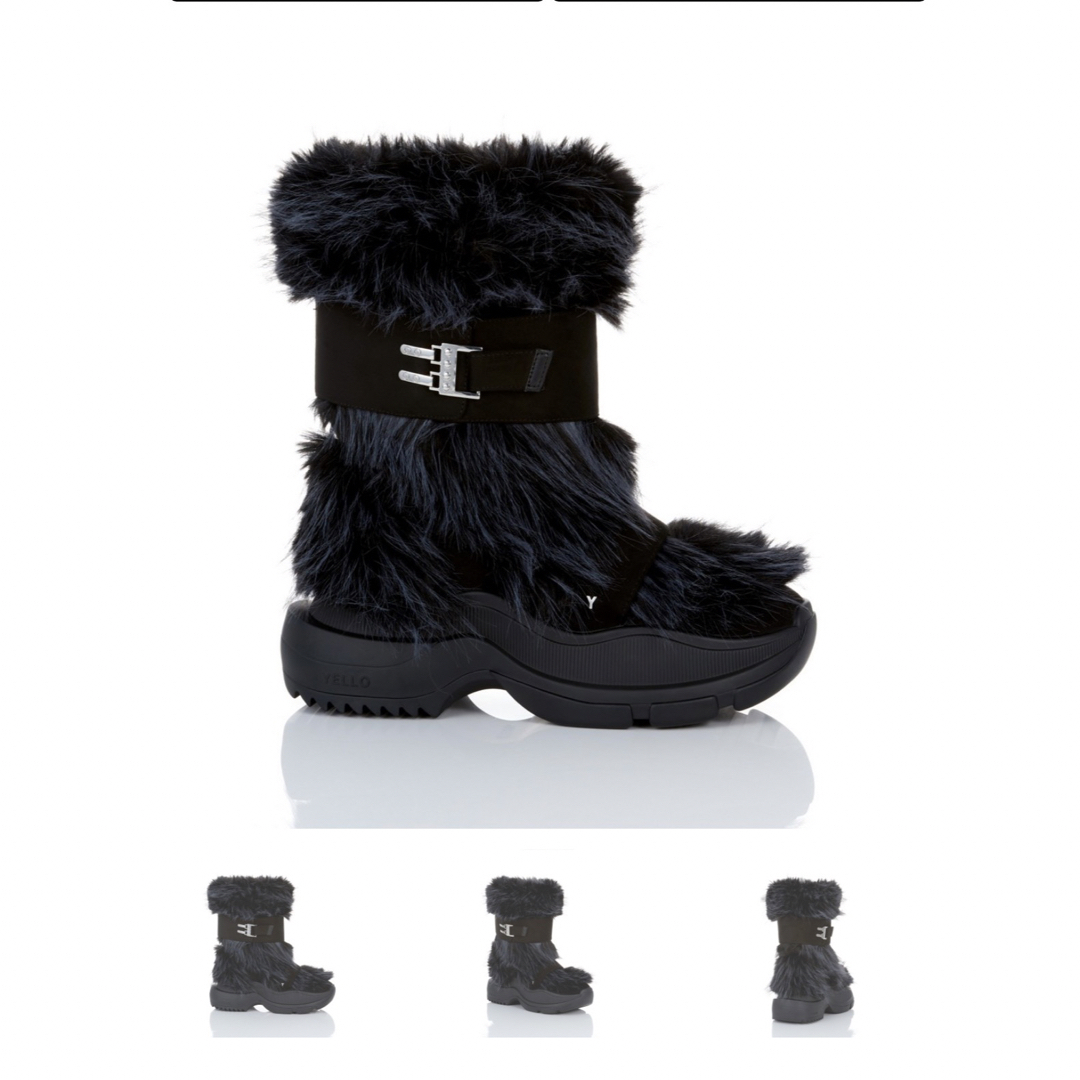 Yellow boots - yello NIGHT'S WATCH SHORT BOOTS ファーブーツの通販