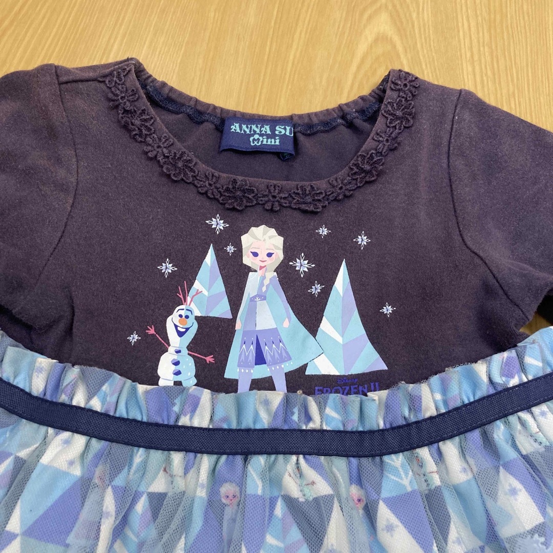 ANNA SUI mini - アナスイミニ 90 ワンピース ディズニー アナ雪