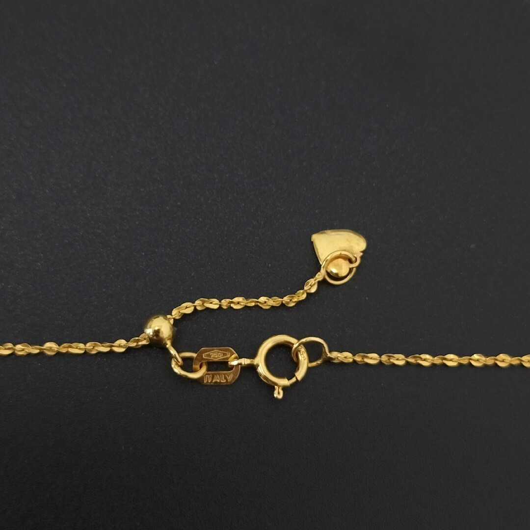 C91106) K18 italy 750刻印 チェーン ネックレスの通販 by 【金曜午後