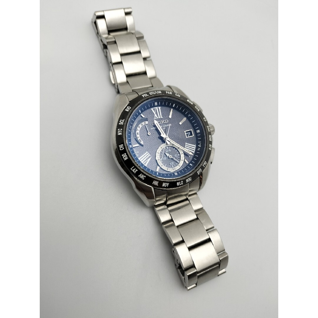 セイコー ブライツ 電波ソーラー ワールドタイム 8B54 電波時計の通販