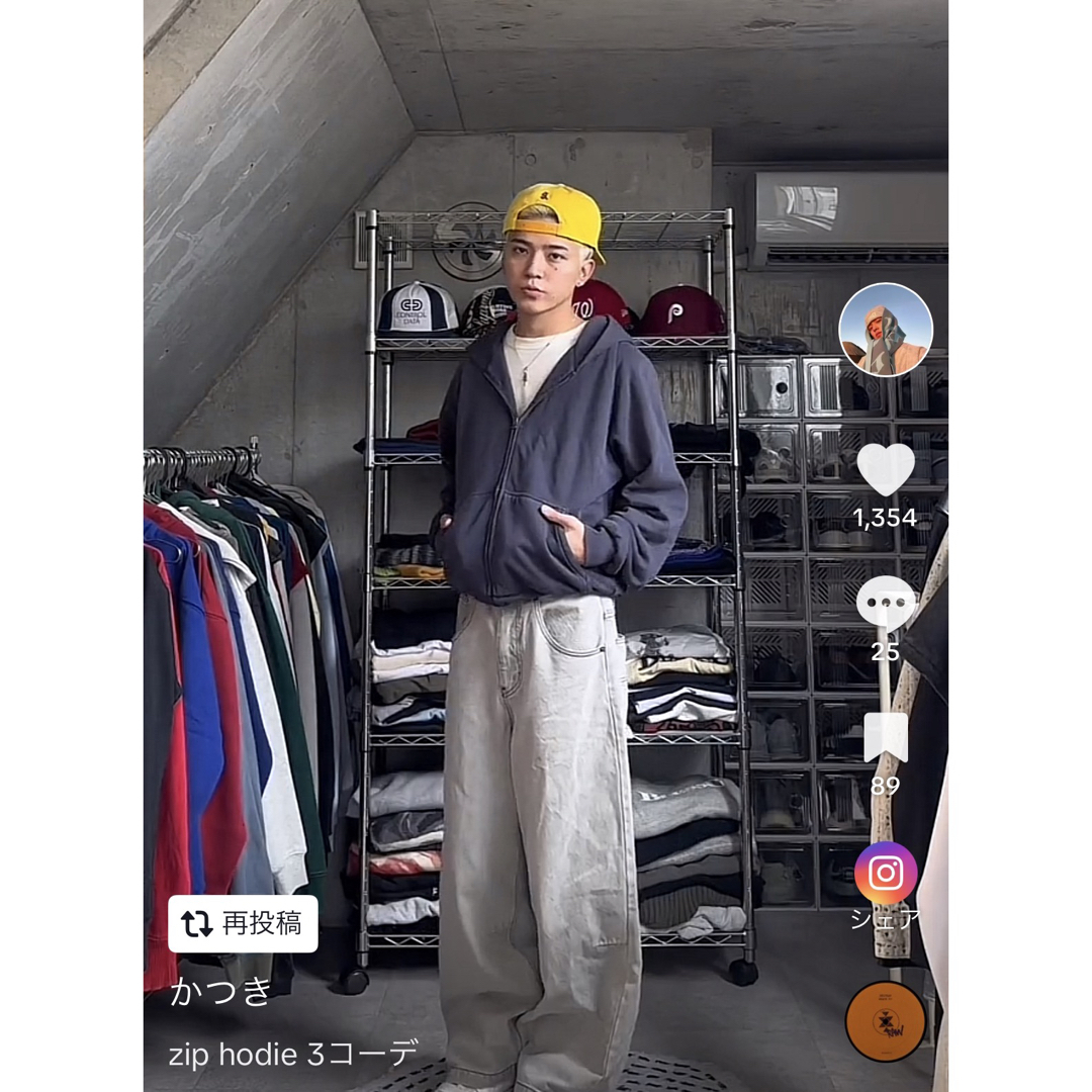 GAP - YZY GAP ZIP UP HOODIE NAVY ジップアップ パーカー の通販 by